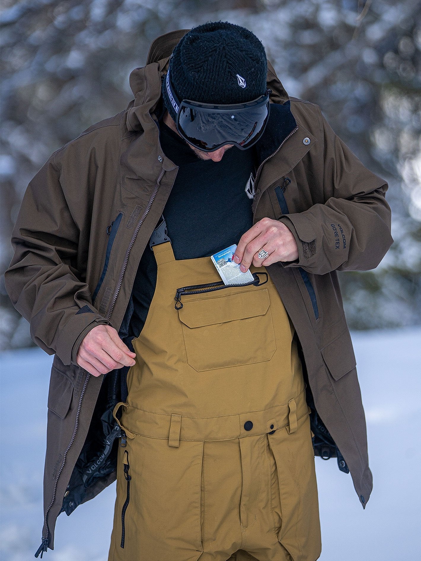 Snow Rain GORE-TEX Latzhose - Gebranntes Khaki