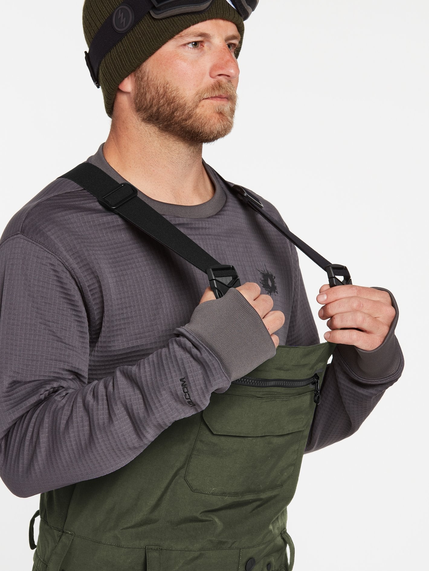 Regen-Gore-Tex-Schneeoverall - SATURATED GREEN