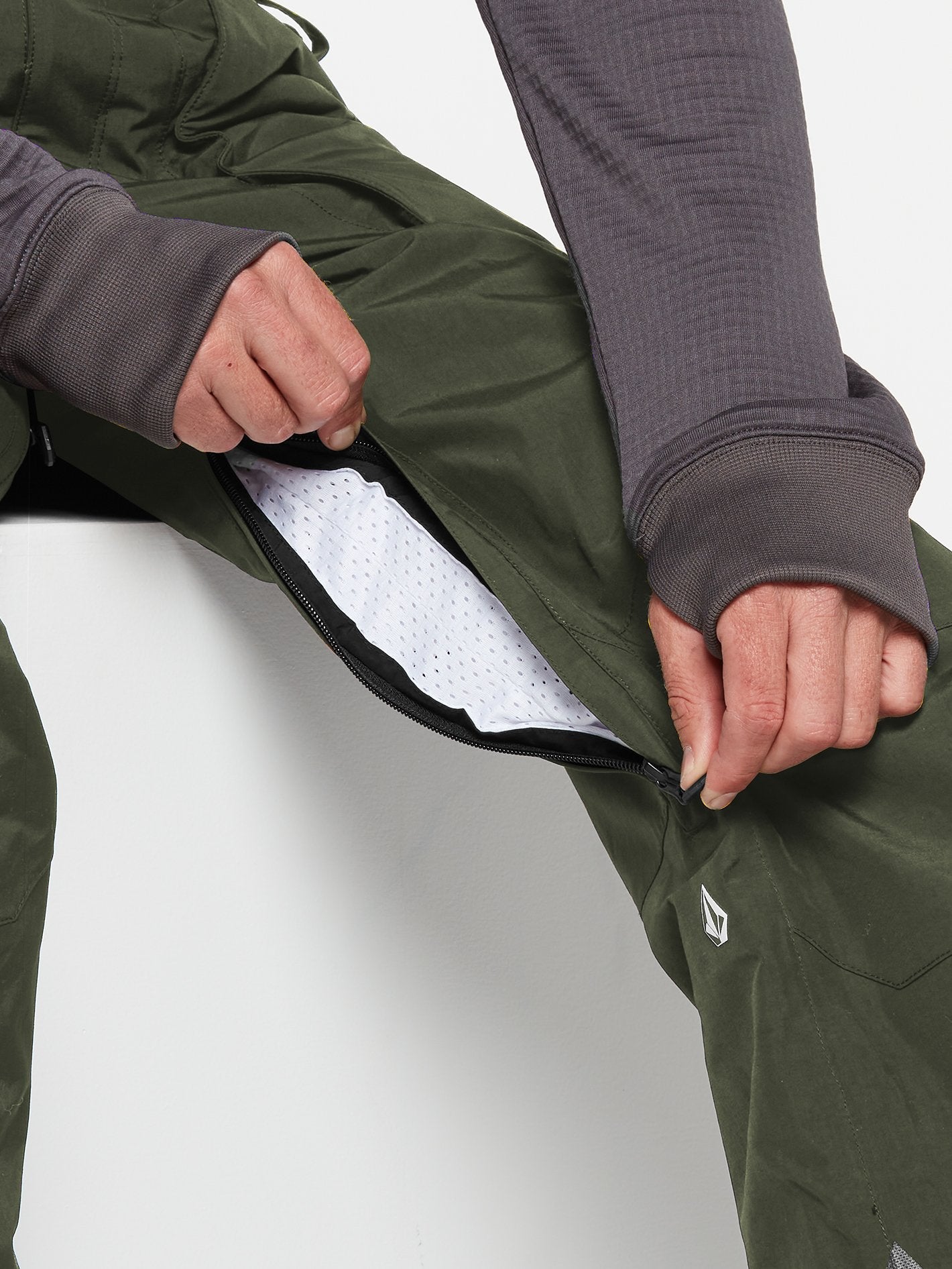 Regen-Gore-Tex-Schneeoverall - SATURATED GREEN