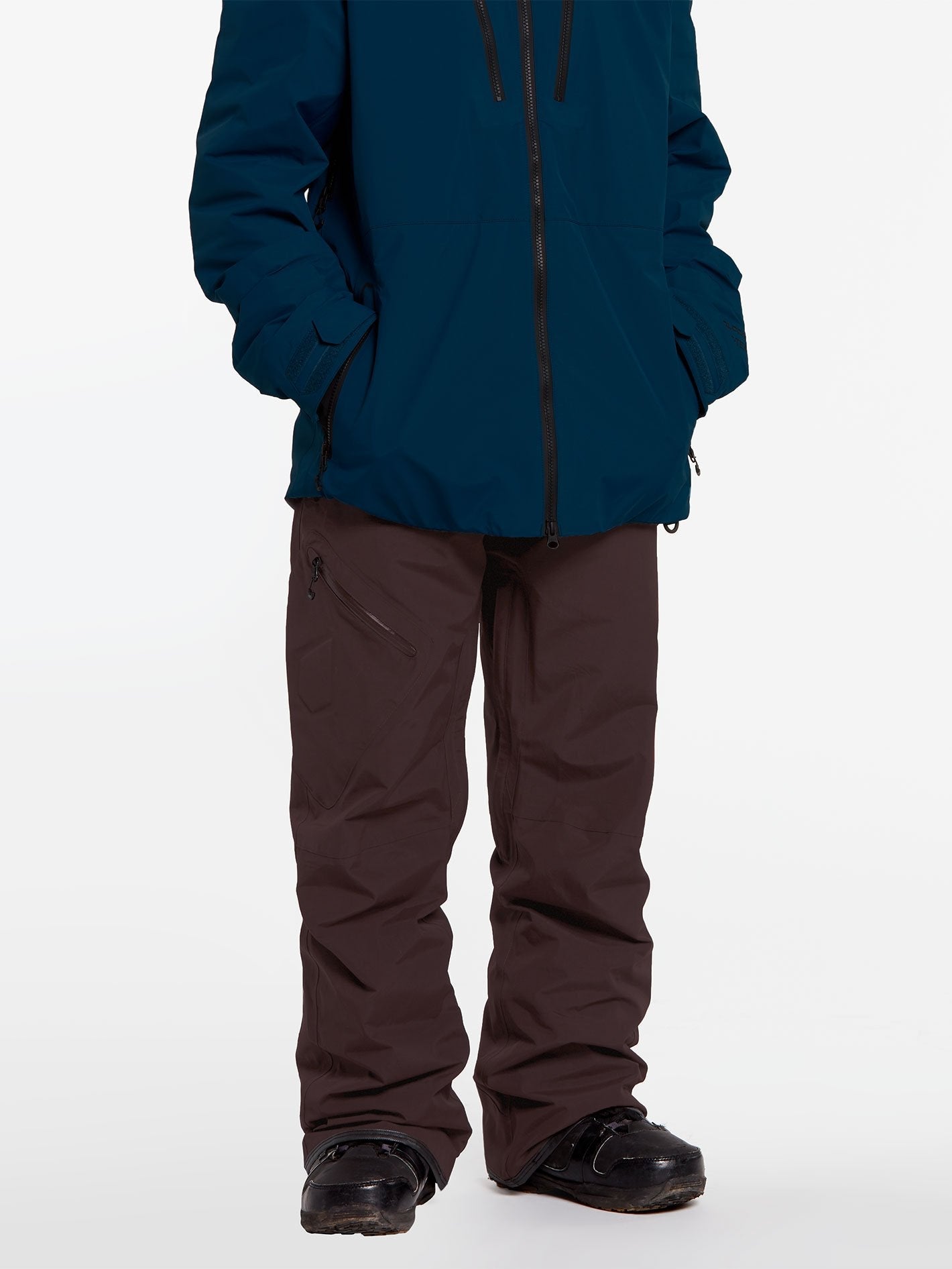 Schneehose L GORE-TEX - Schwarz Rot