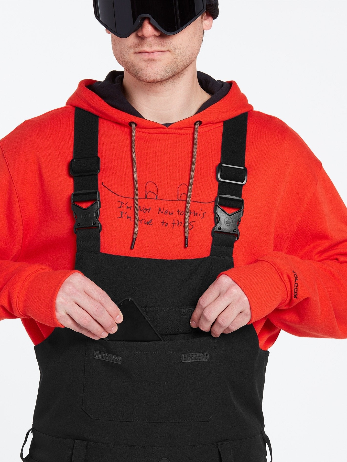 Roan Snow Bib - ACID BLACK