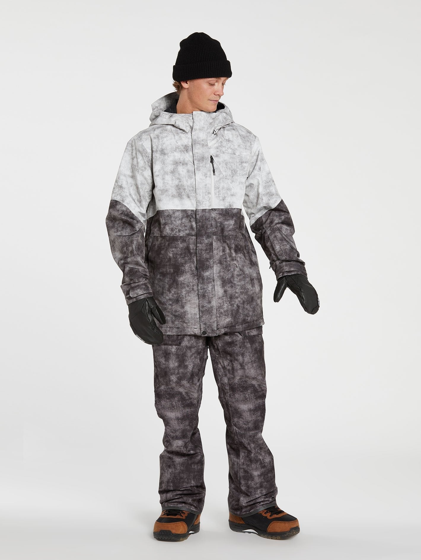 Roan Snow Bib - ACID BLACK