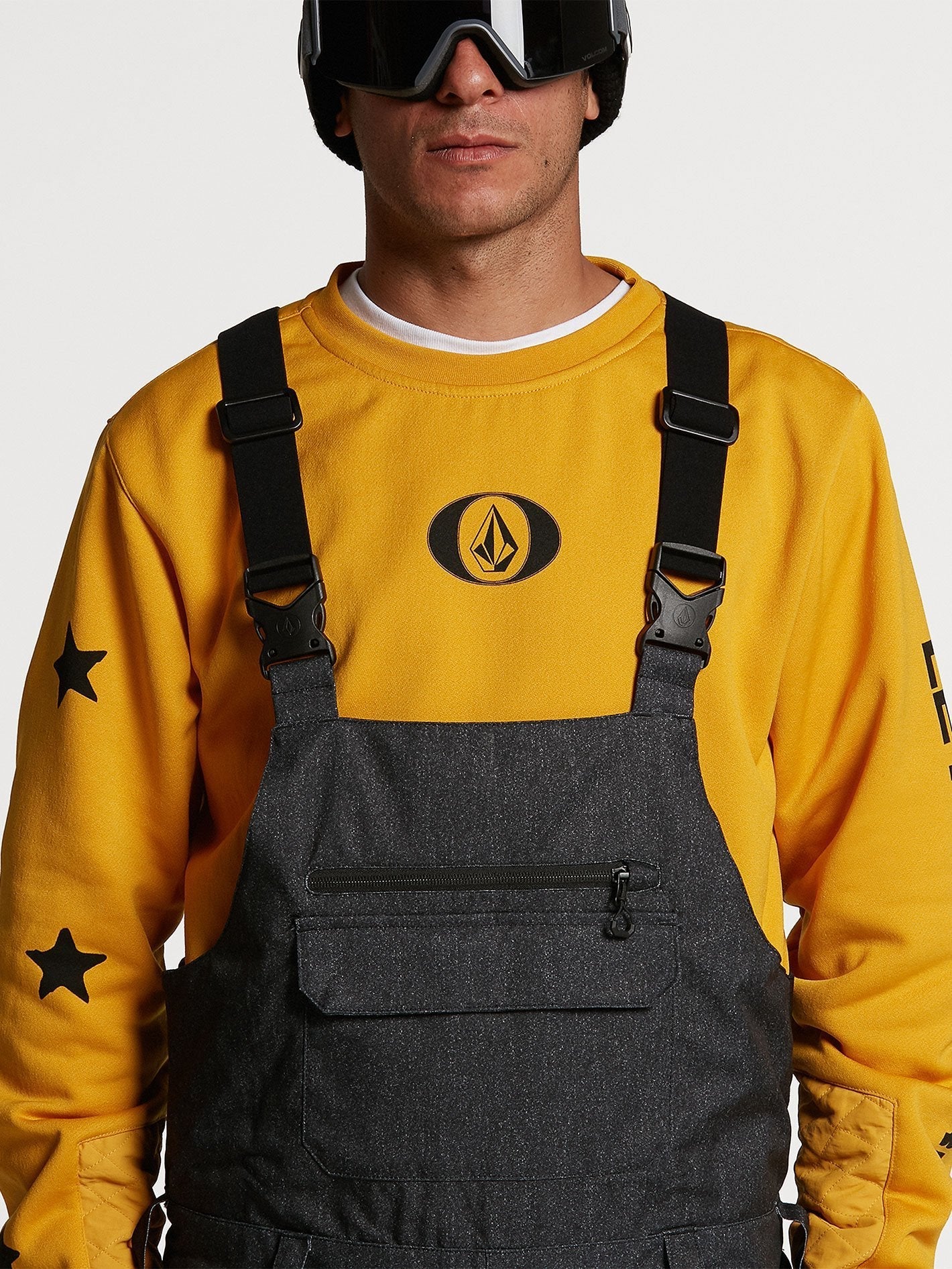 Snow Roan Bib Overalls - Teak