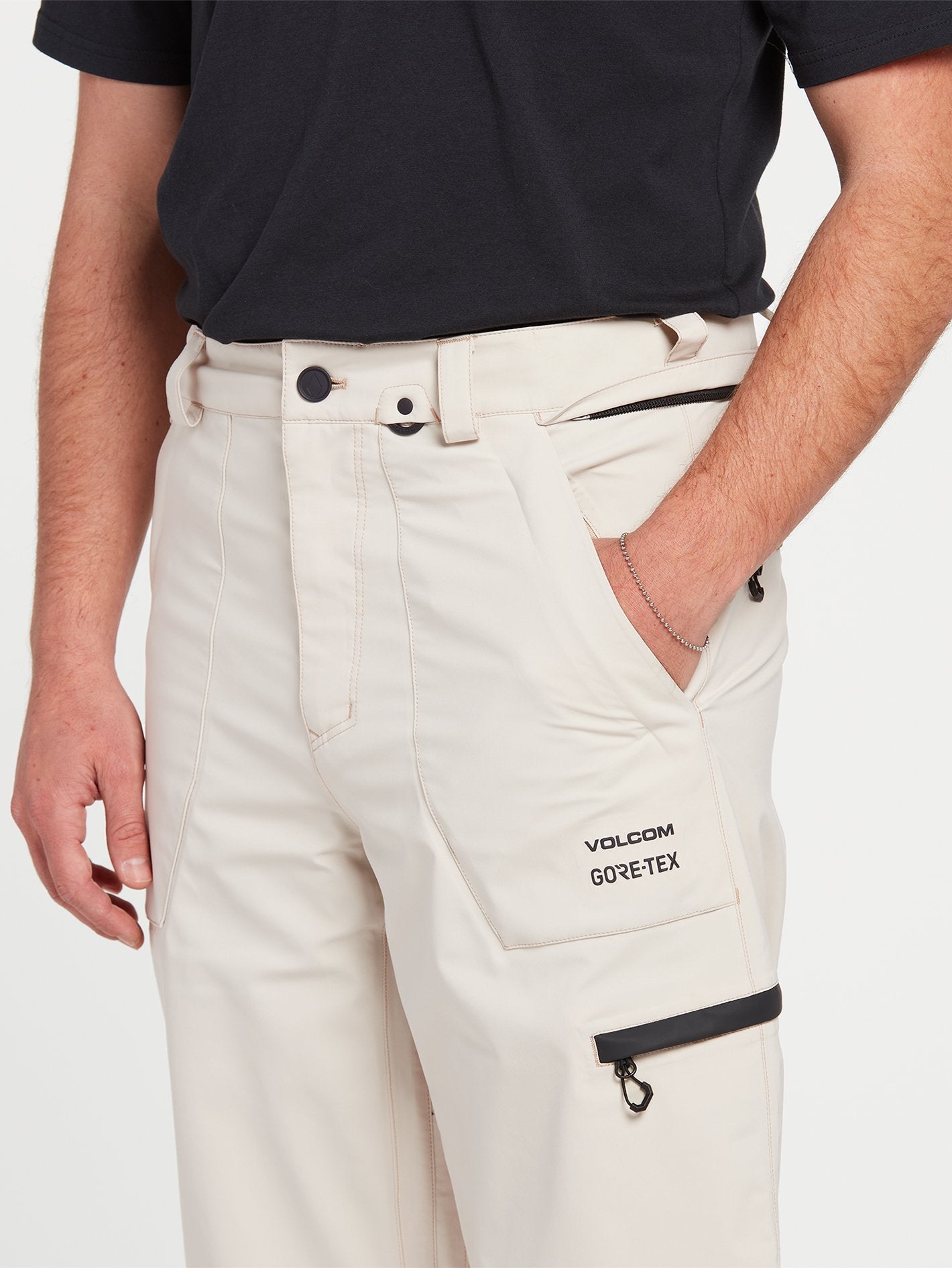 Stretch-Schneehose aus Gore-Tex – KHAKI