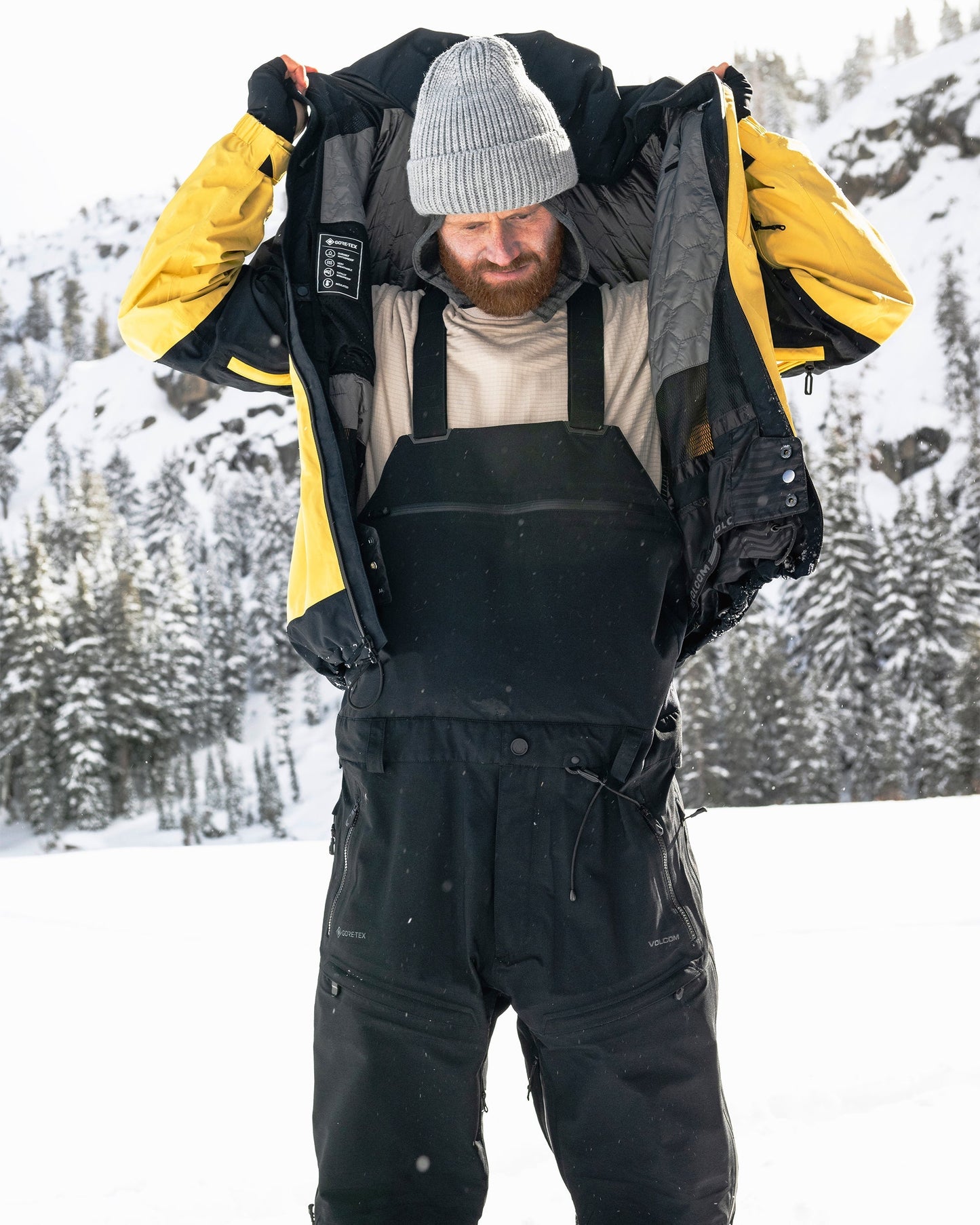 3L Gore-Tex Latzanzug - Schwarz