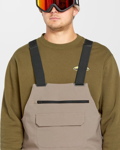 Roan Bib Jumpsuit - Chestnut Brown