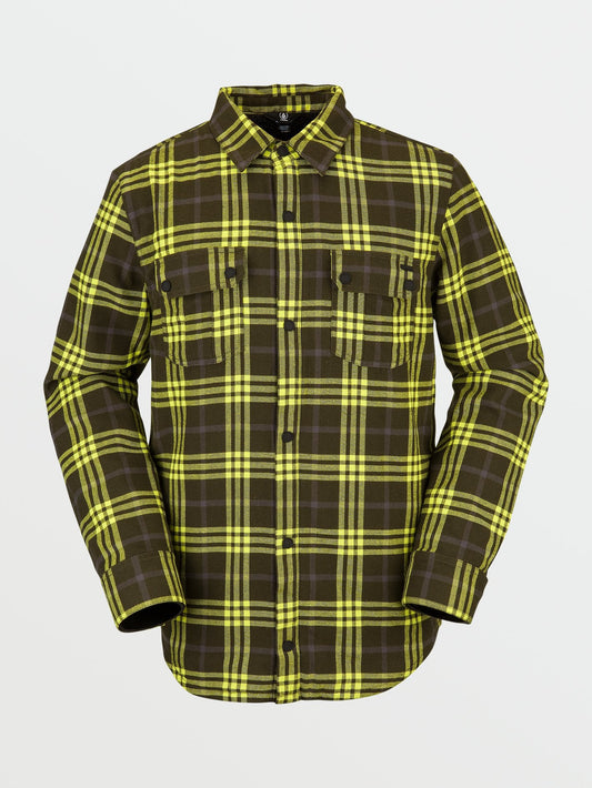 Veste en flanelle Sherpa - BLACK GREEN
