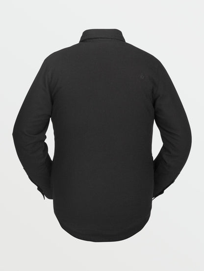 Veste en flanelle Sherpa - BLACK ON BLACK