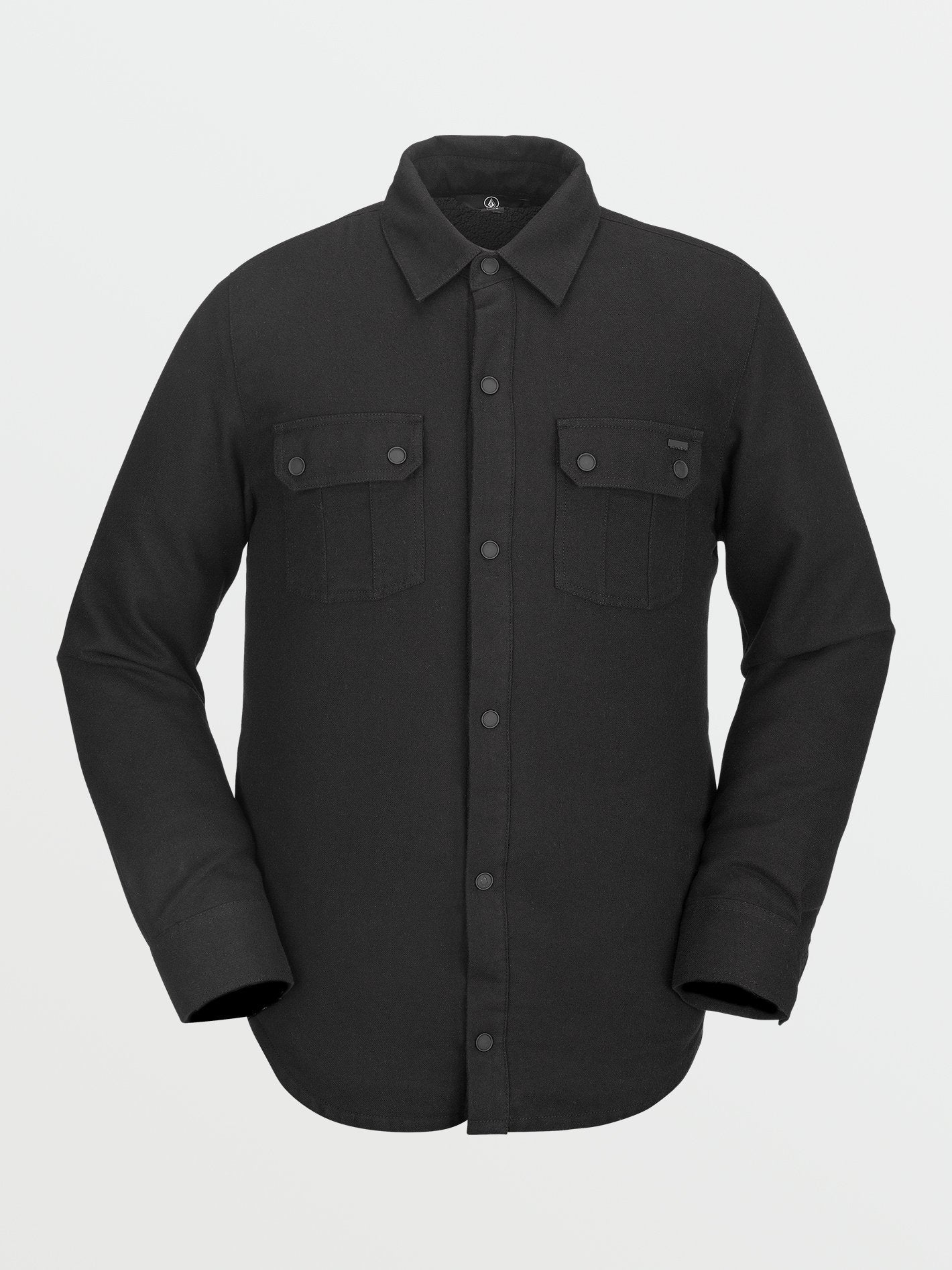 Veste en flanelle Sherpa - BLACK ON BLACK
