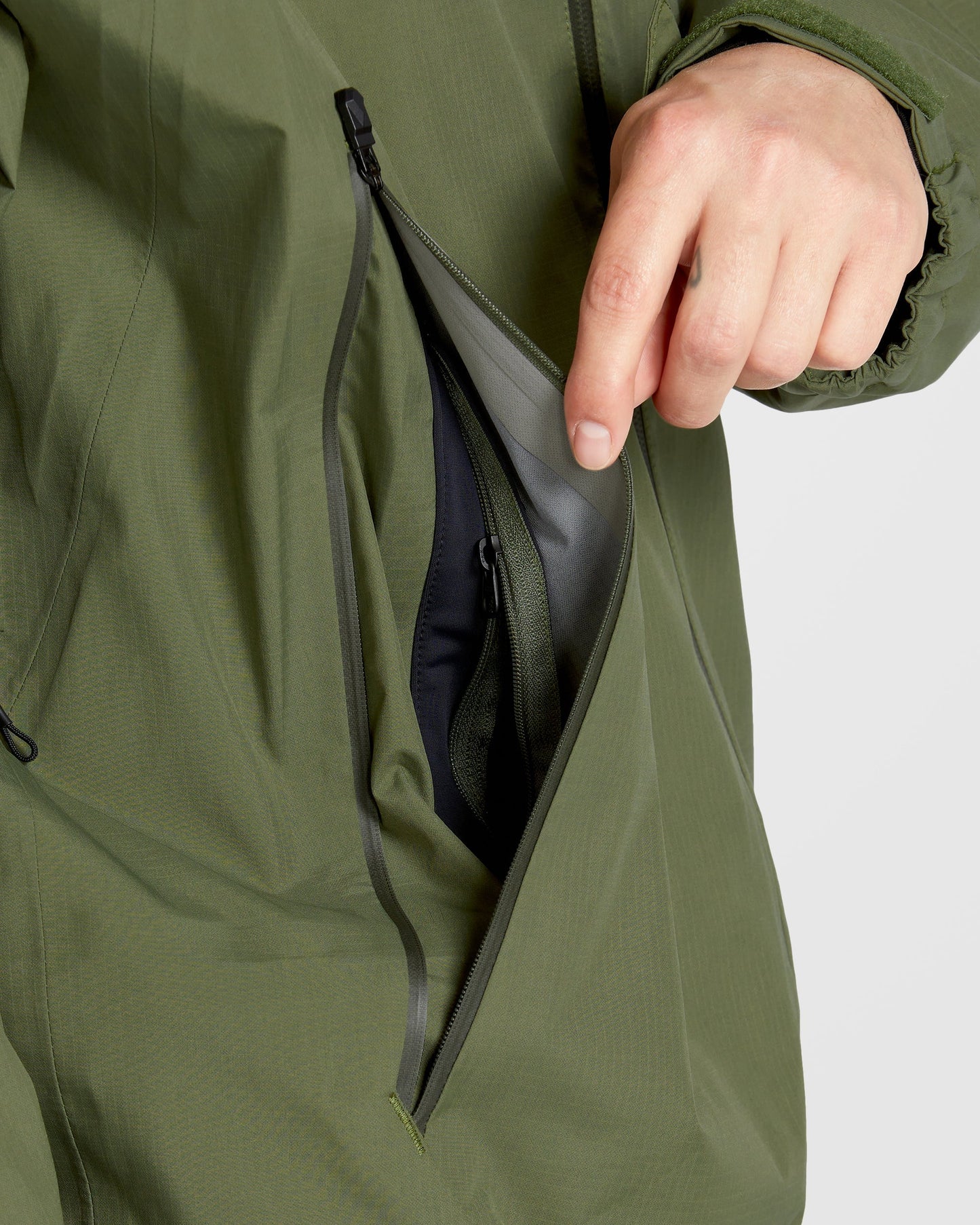 Side Hit Shell Jacket - Ivy