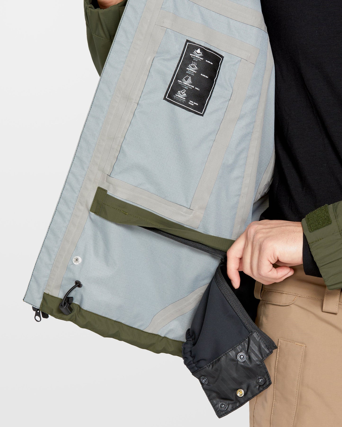 Side Hit Shell Jacket - Ivy