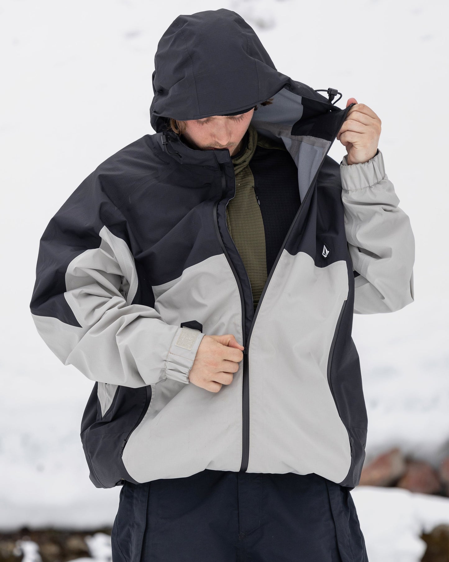Veste Side Hit Shell - Stone