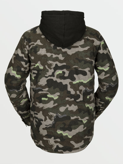 Isolierte Flanell-Feldjacke – Army