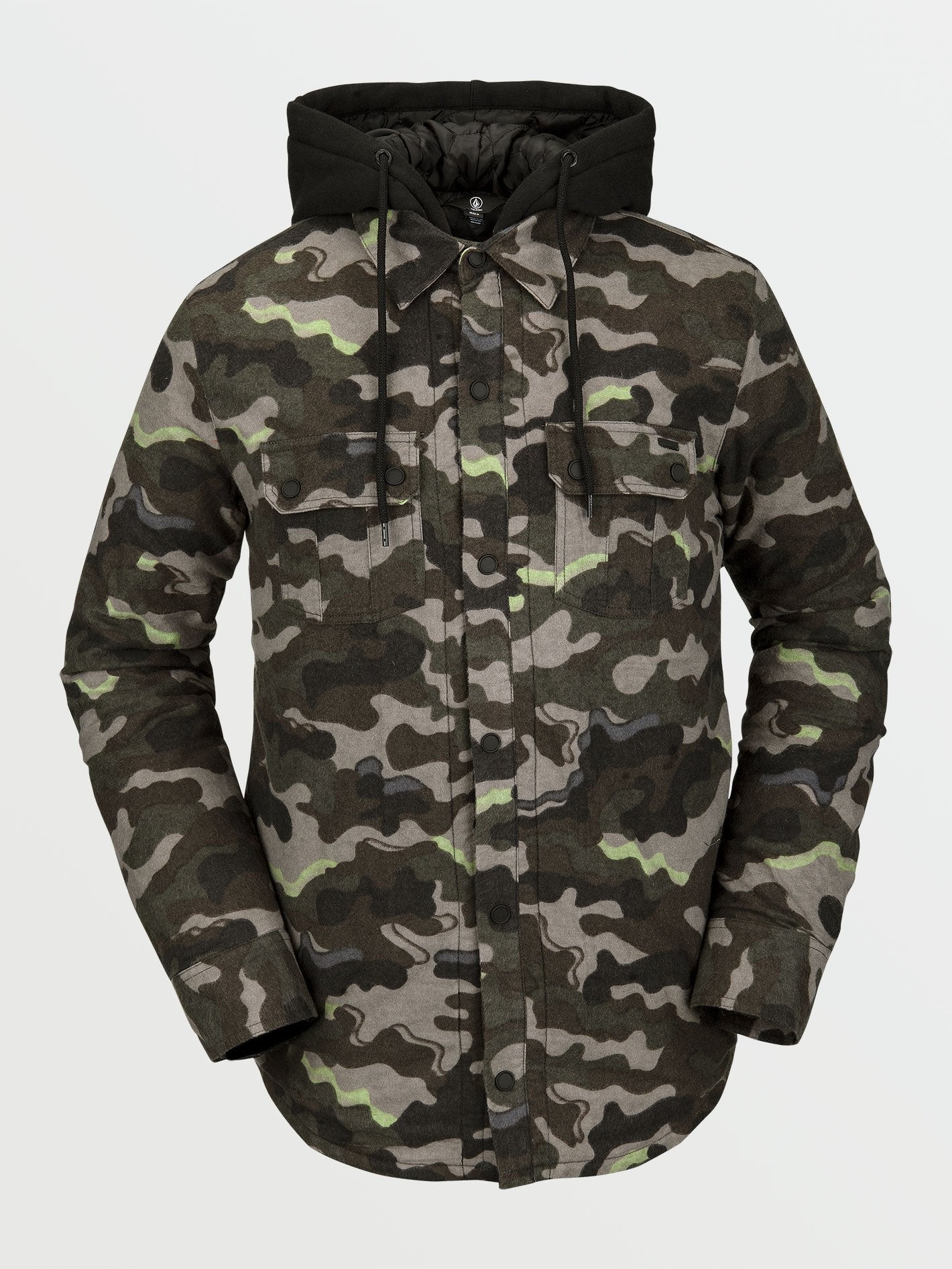 Isolierte Flanell-Feldjacke – Army