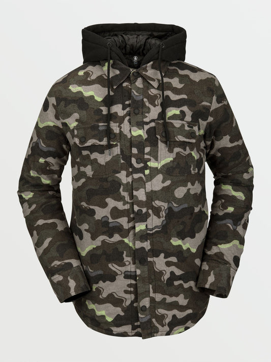 Isolierte Flanell-Feldjacke – Army