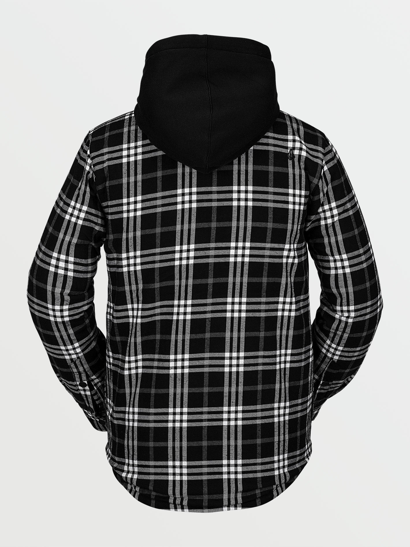 Isolierte Feldjacke aus Flanell - Schwarz