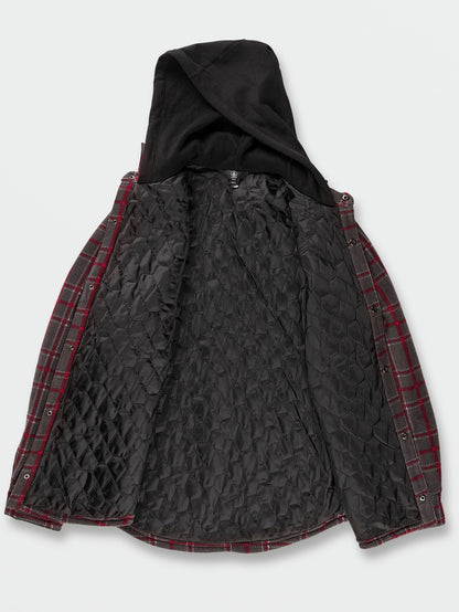 Veste Field Insulated Flannel - Black Plaid