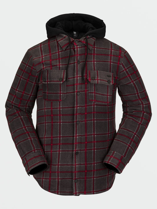 Veste Field Insulated Flannel - Black Plaid