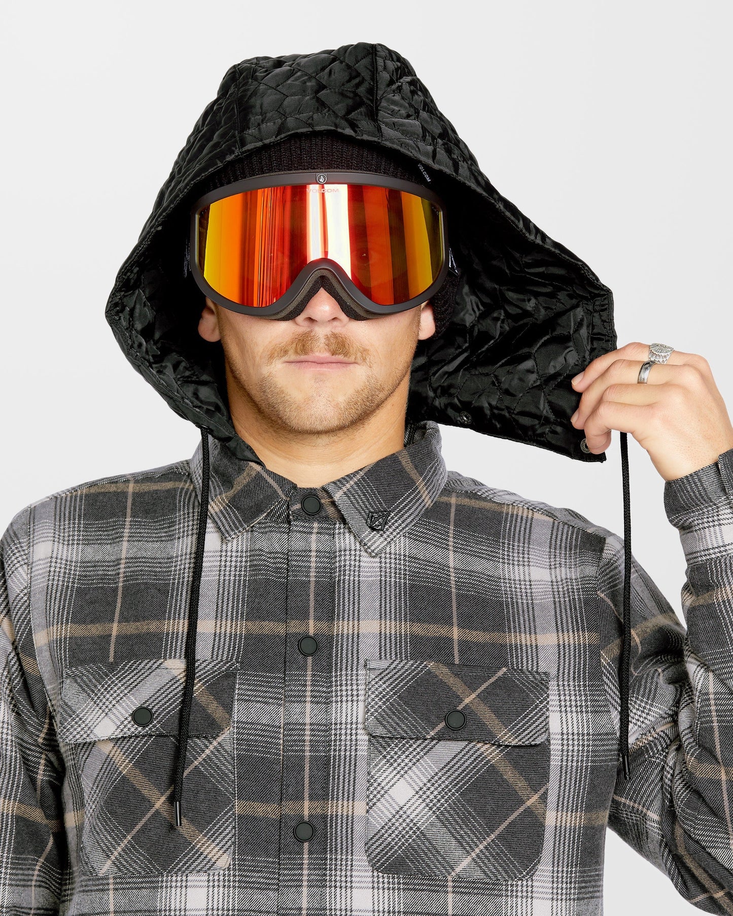Isolierte Reitflanelljacke - Stein