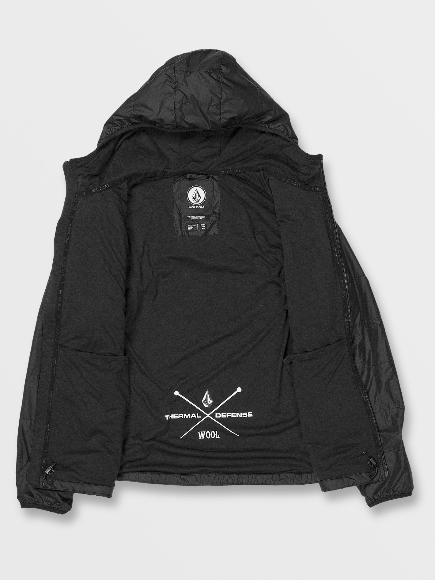 Utility Puff Down Jacket - BLACK