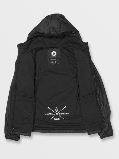 Utility Puff Down Jacket - BLACK