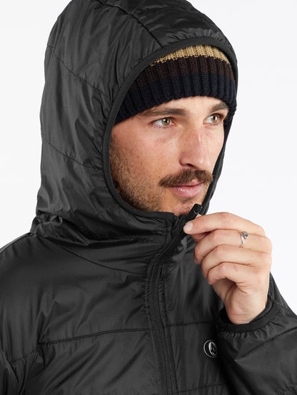 Utility Puff Down Jacket - BLACK