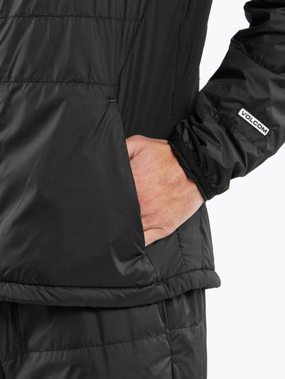 Utility Puff Down Jacket - BLACK