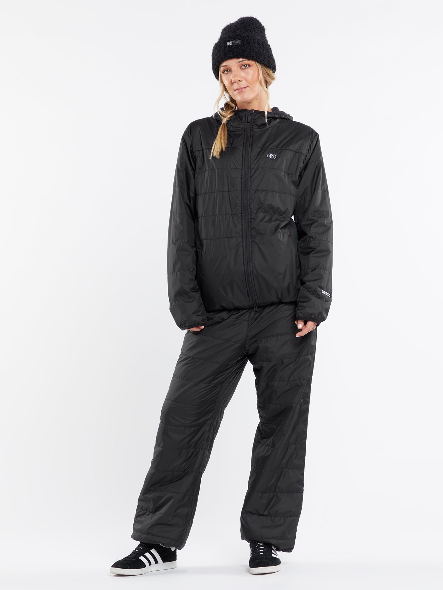 Utility Puff Down Jacket - BLACK