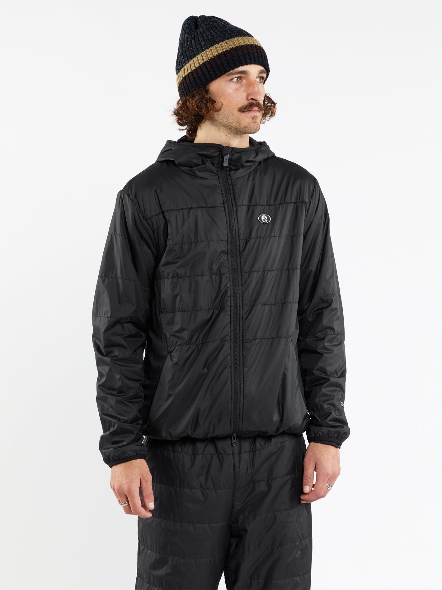 Utility Puff Down Jacket - BLACK