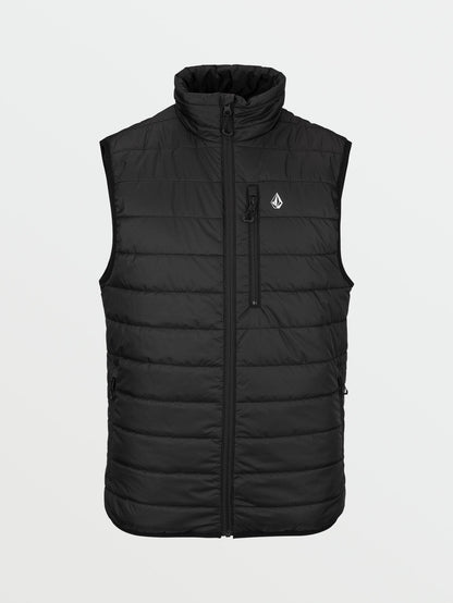 Puff Puff Sleeveless Jacket - BLACK
