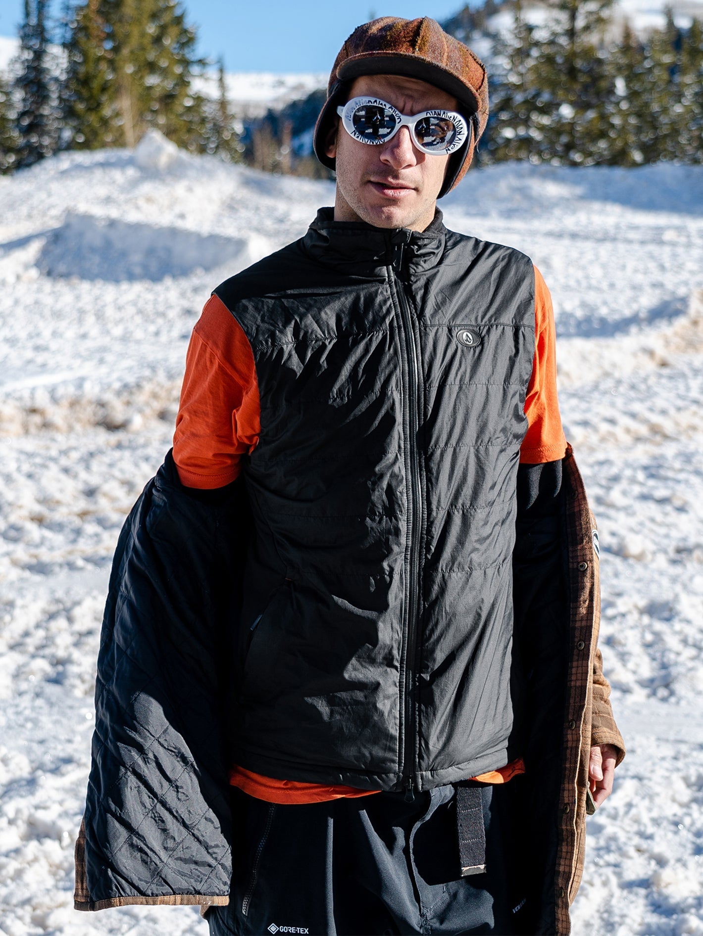 Utility Puff Ärmellose Daunenjacke - SCHWARZ