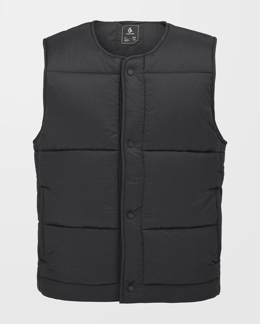 Layered Up Sleeveless Jacket - Black