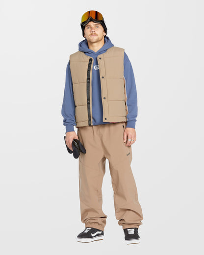 Layered Up Sleeveless Jacket - Chestnut Brown