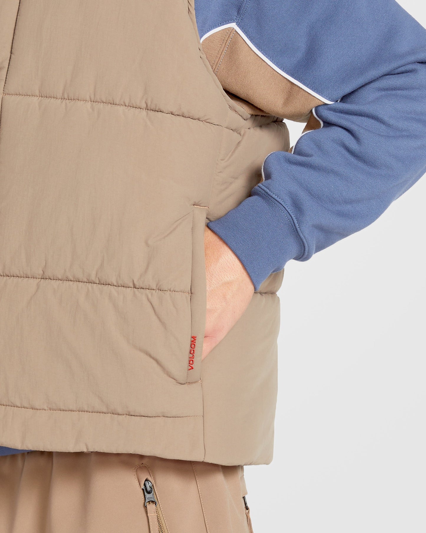 Layered Up Sleeveless Jacket - Chestnut Brown