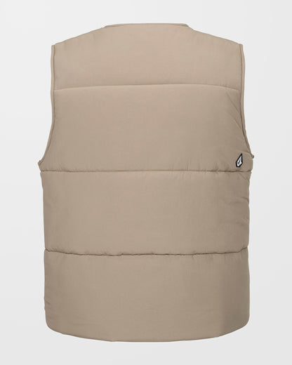 Layered Up Sleeveless Jacket - Chestnut Brown