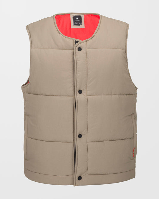 Layered Up Sleeveless Jacket - Chestnut Brown