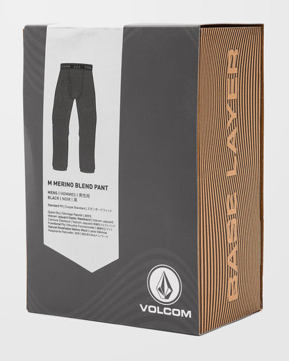M Merino Blend First Layer Pants - Black