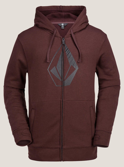 Jla Stone Zip Sweatshirt - Burnt Red