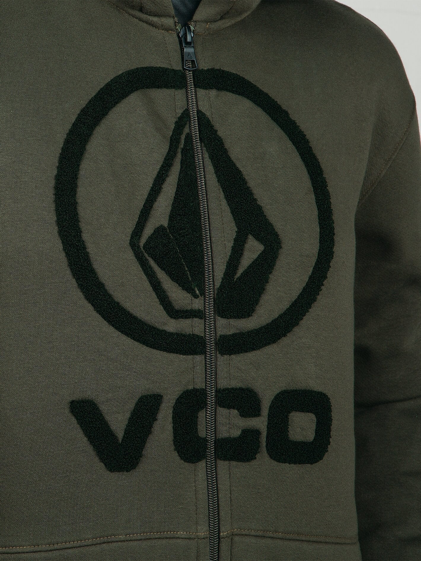 Stone Terry Sweatshirt - Schwarz Grün