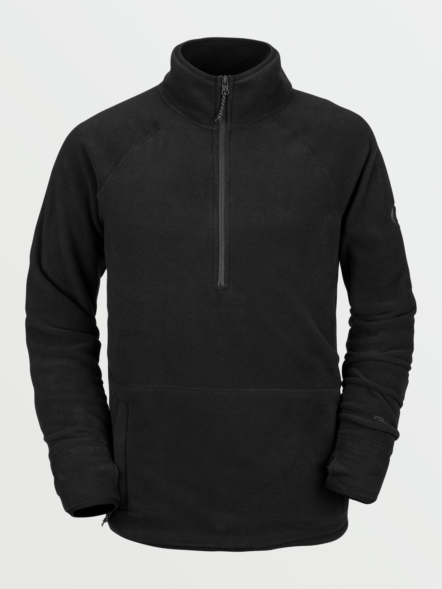 Polartec® Sweatshirt mit 1/2-Reißverschluss – Schwarz