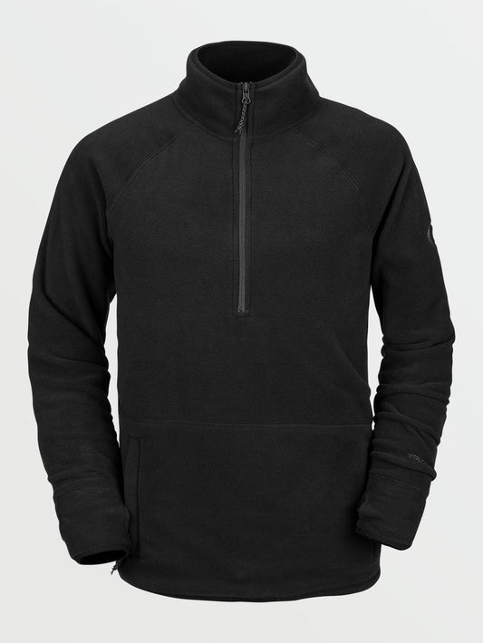 Polartec® Sweatshirt mit 1/2-Reißverschluss – Schwarz
