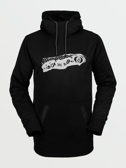 Let It Storm Fleece-Hoodie - Schwarz