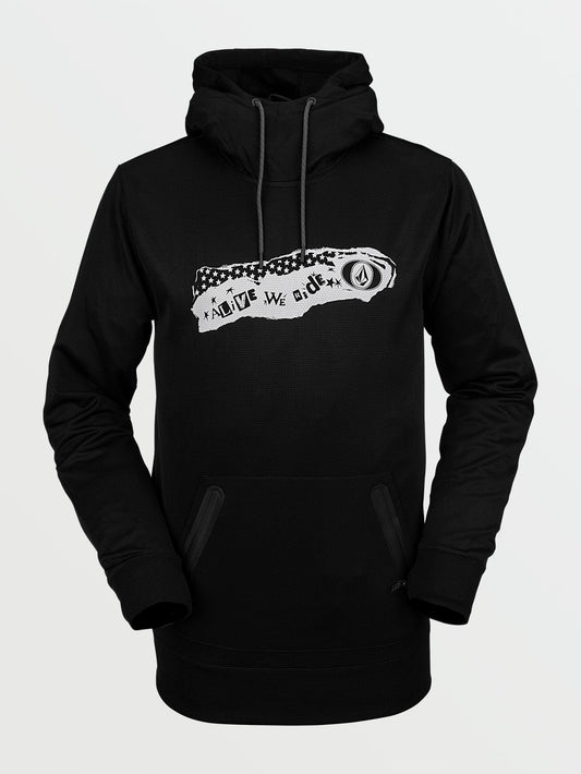 Let It Storm Fleece-Hoodie - Schwarz