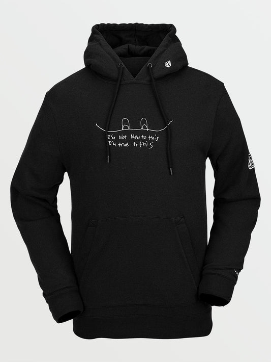 JLA Fleece-Sweatshirt - Schwarz