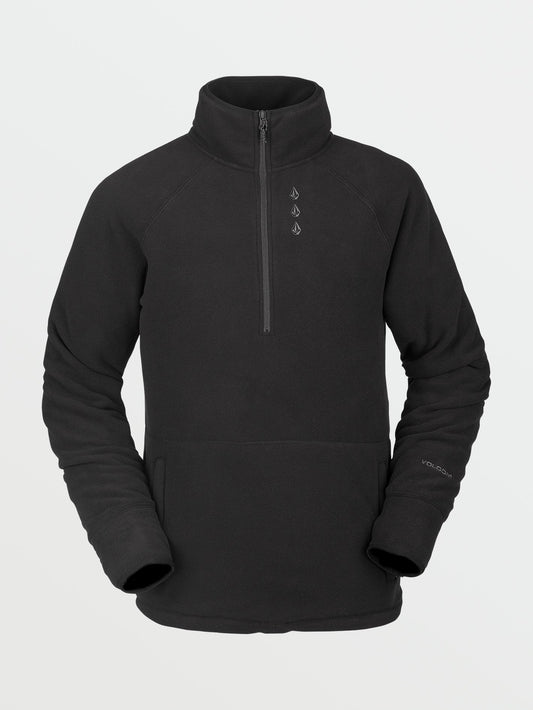 Sweat 1/2 Zip en Polartec - BLACK