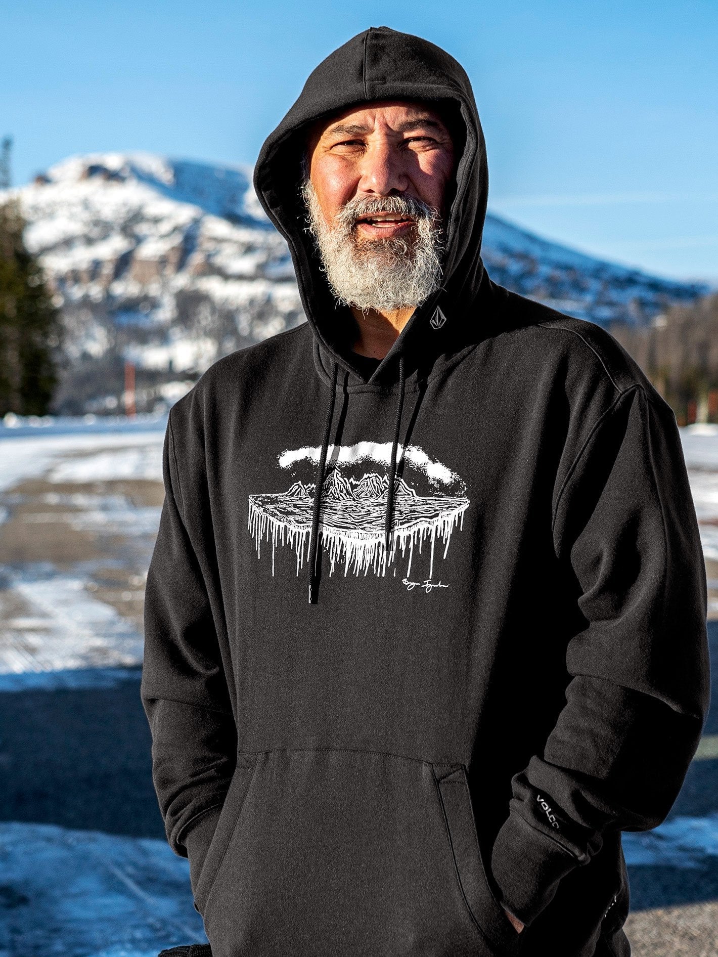 Di Fleece Hoodie - BLACK