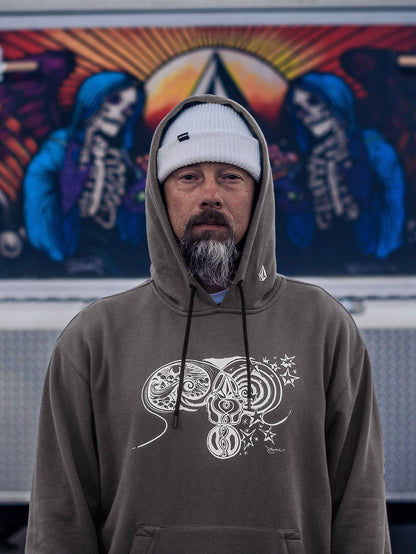 Di Fleece Hoodie - DARK GREY