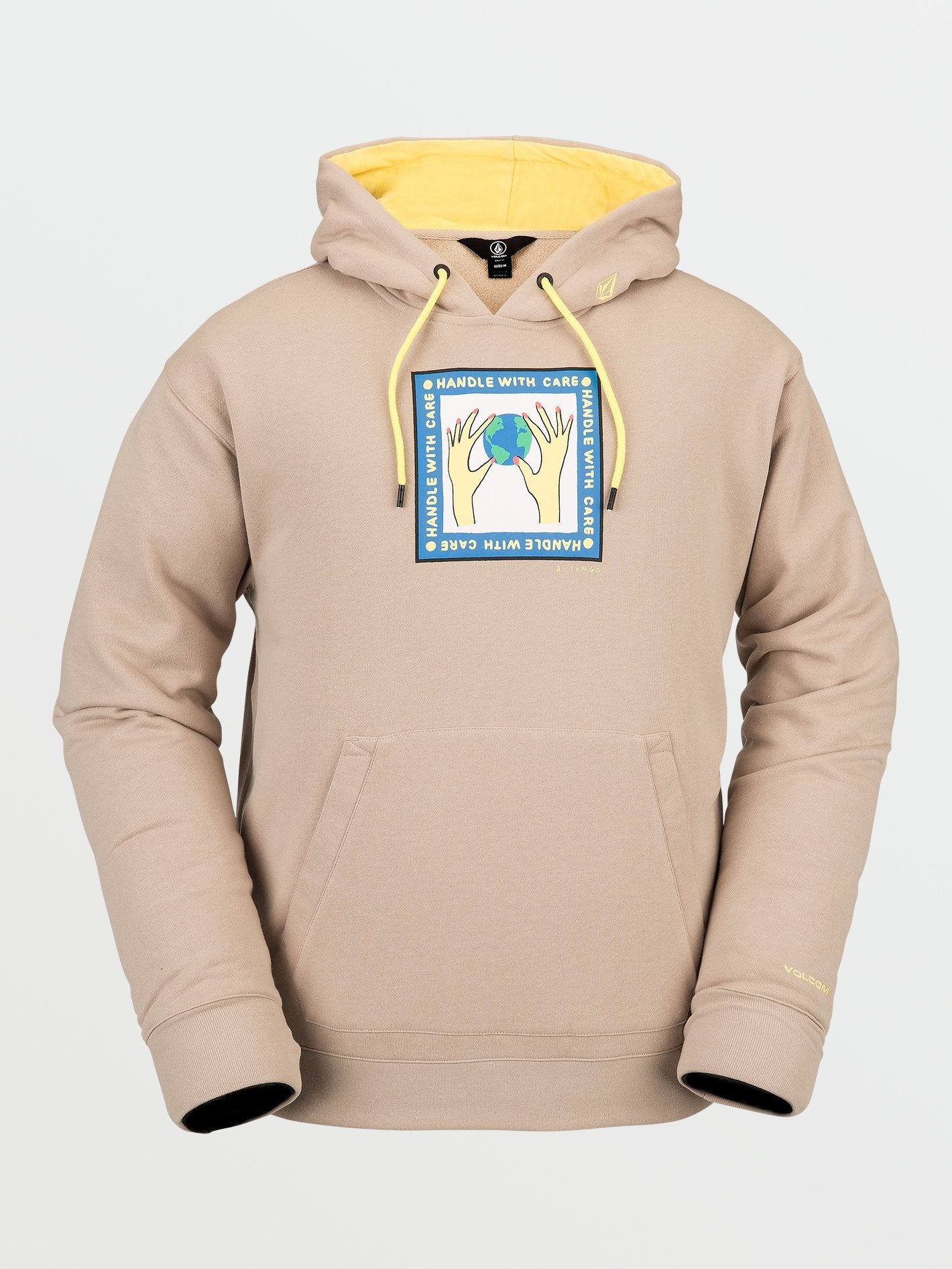 Sweat à capuche polaire Di - KHAKI