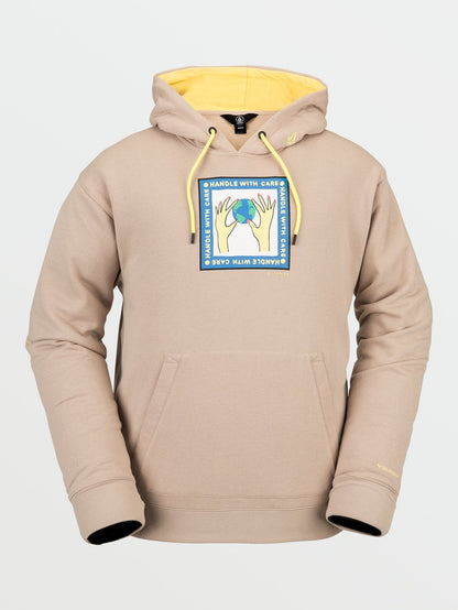 Sweat à capuche polaire Di - KHAKI