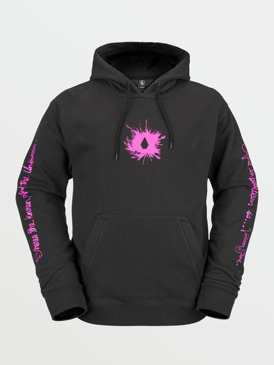 Isolierter Fleece-Hoodie – SCHWARZ